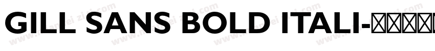 GILL SANS BOLD ITALI字体转换